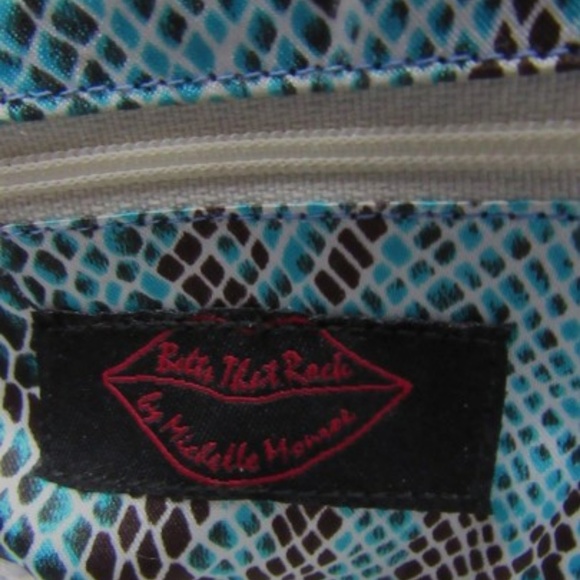 MICHELLE MONROE WHITE SNAKESKIN LEATHER HANDBAG - Picture 8 of 8